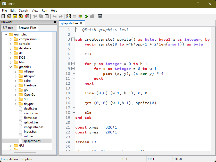 Integrated File Browser